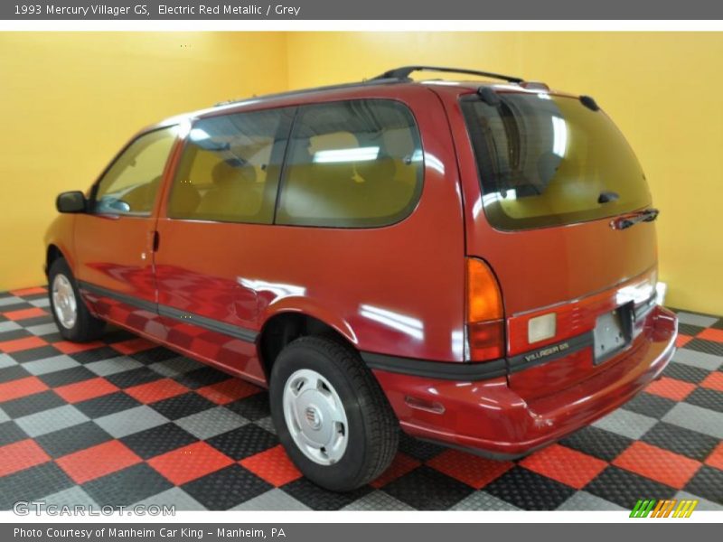 Electric Red Metallic / Grey 1993 Mercury Villager GS
