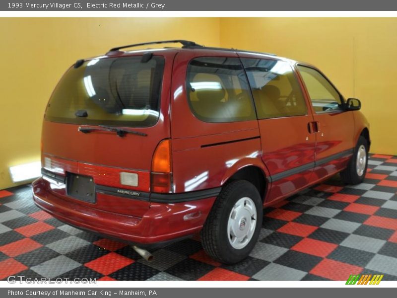 Electric Red Metallic / Grey 1993 Mercury Villager GS