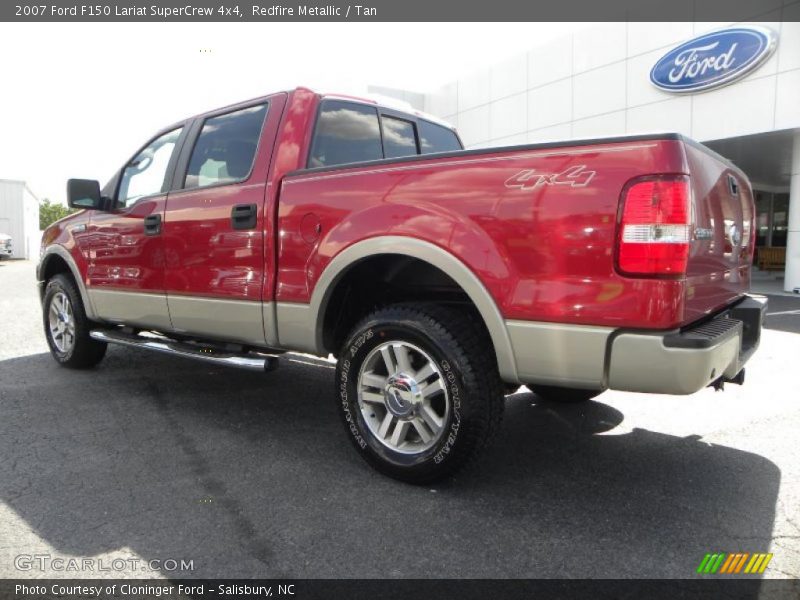 Redfire Metallic / Tan 2007 Ford F150 Lariat SuperCrew 4x4