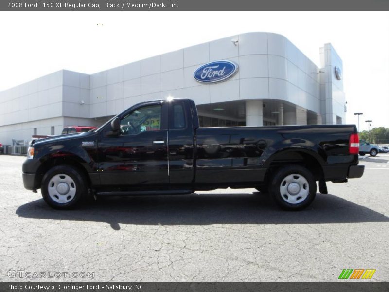Black / Medium/Dark Flint 2008 Ford F150 XL Regular Cab