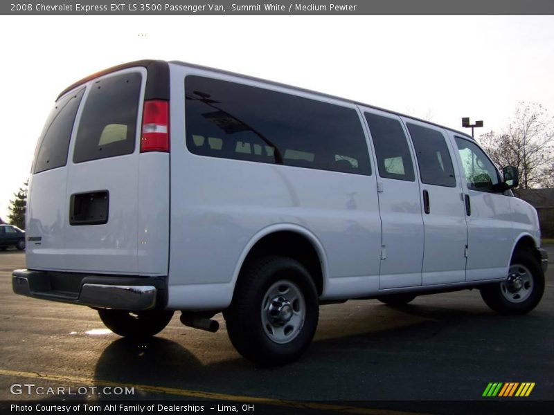 Summit White / Medium Pewter 2008 Chevrolet Express EXT LS 3500 Passenger Van