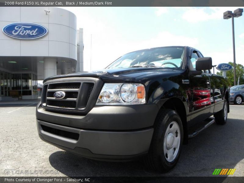 Black / Medium/Dark Flint 2008 Ford F150 XL Regular Cab