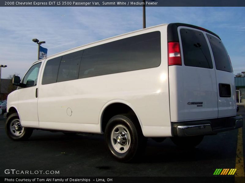 Summit White / Medium Pewter 2008 Chevrolet Express EXT LS 3500 Passenger Van