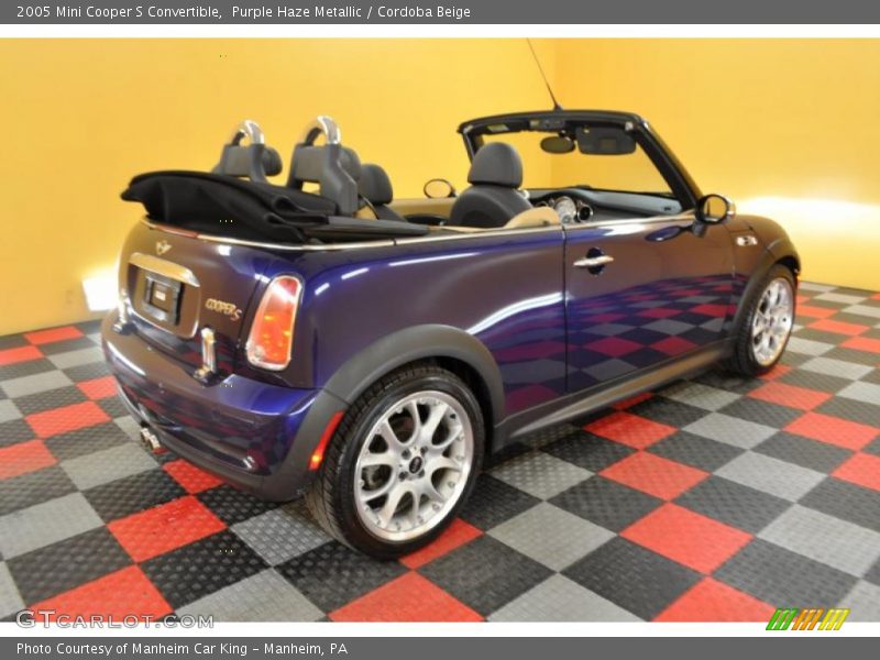 Purple Haze Metallic / Cordoba Beige 2005 Mini Cooper S Convertible