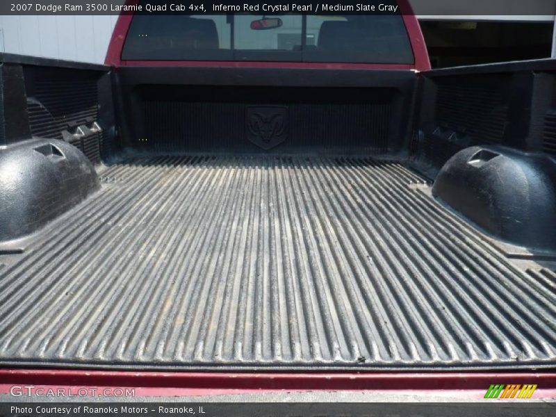 Inferno Red Crystal Pearl / Medium Slate Gray 2007 Dodge Ram 3500 Laramie Quad Cab 4x4