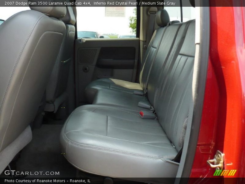 Inferno Red Crystal Pearl / Medium Slate Gray 2007 Dodge Ram 3500 Laramie Quad Cab 4x4