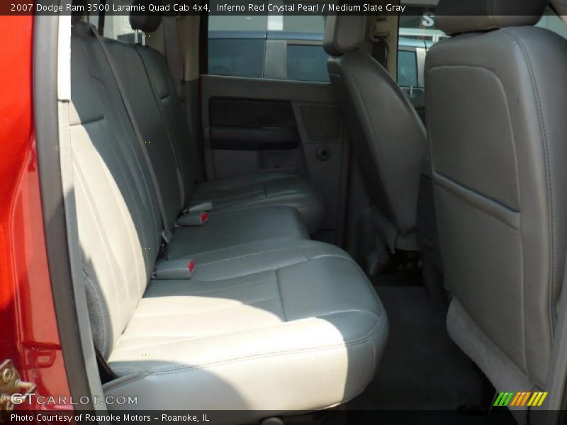 Inferno Red Crystal Pearl / Medium Slate Gray 2007 Dodge Ram 3500 Laramie Quad Cab 4x4