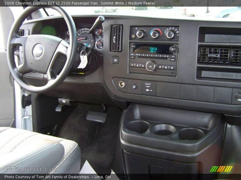 Summit White / Medium Pewter 2008 Chevrolet Express EXT LS 3500 Passenger Van