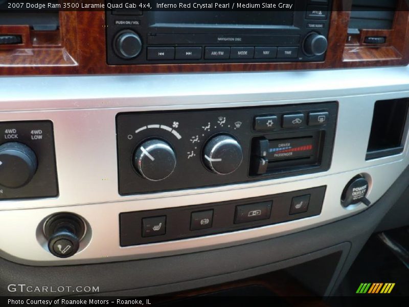 Inferno Red Crystal Pearl / Medium Slate Gray 2007 Dodge Ram 3500 Laramie Quad Cab 4x4