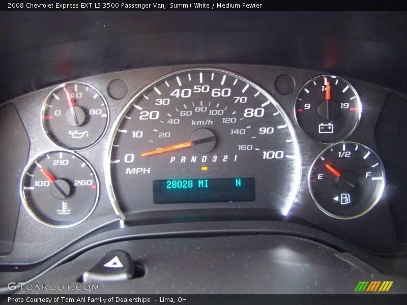 Summit White / Medium Pewter 2008 Chevrolet Express EXT LS 3500 Passenger Van