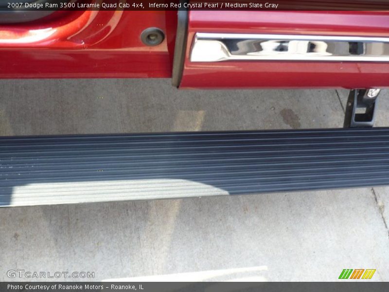 Inferno Red Crystal Pearl / Medium Slate Gray 2007 Dodge Ram 3500 Laramie Quad Cab 4x4