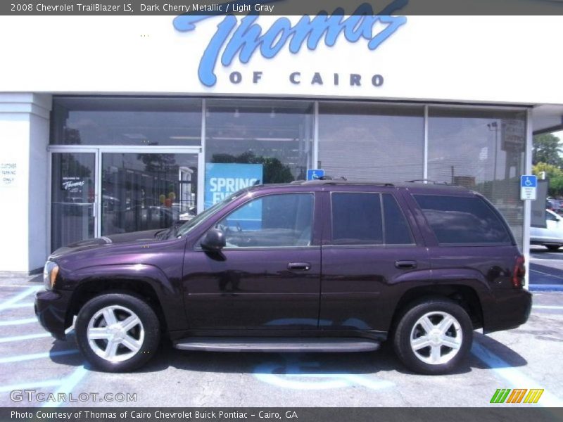Dark Cherry Metallic / Light Gray 2008 Chevrolet TrailBlazer LS