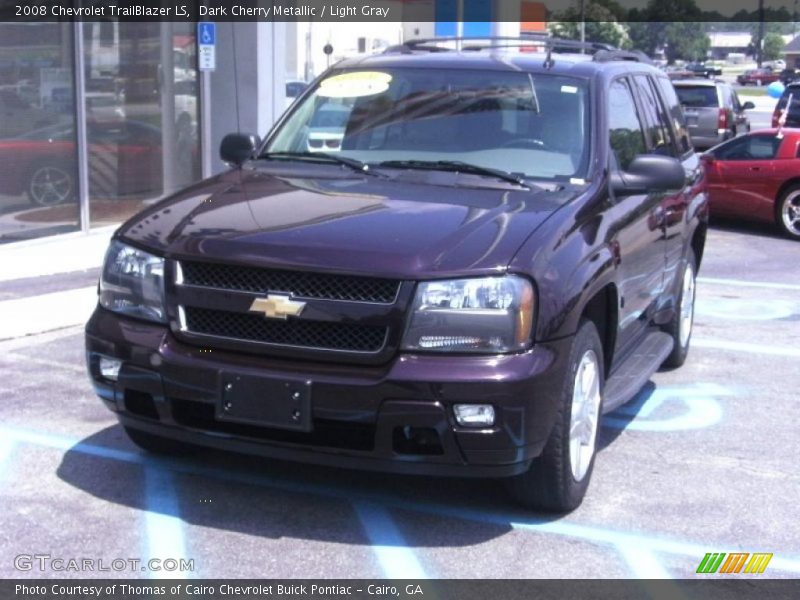 Dark Cherry Metallic / Light Gray 2008 Chevrolet TrailBlazer LS