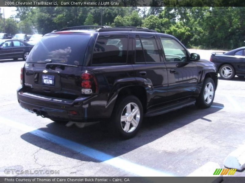 Dark Cherry Metallic / Light Gray 2008 Chevrolet TrailBlazer LS