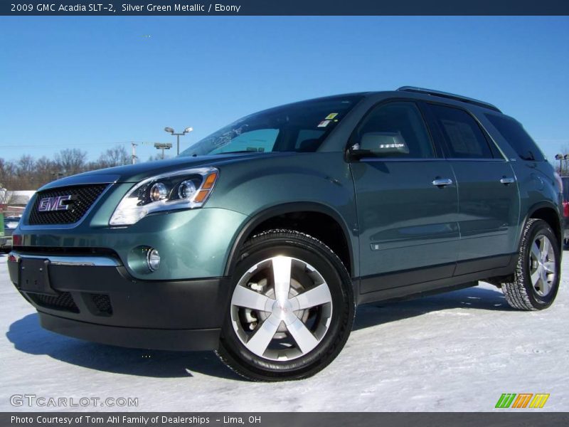 Silver Green Metallic / Ebony 2009 GMC Acadia SLT-2