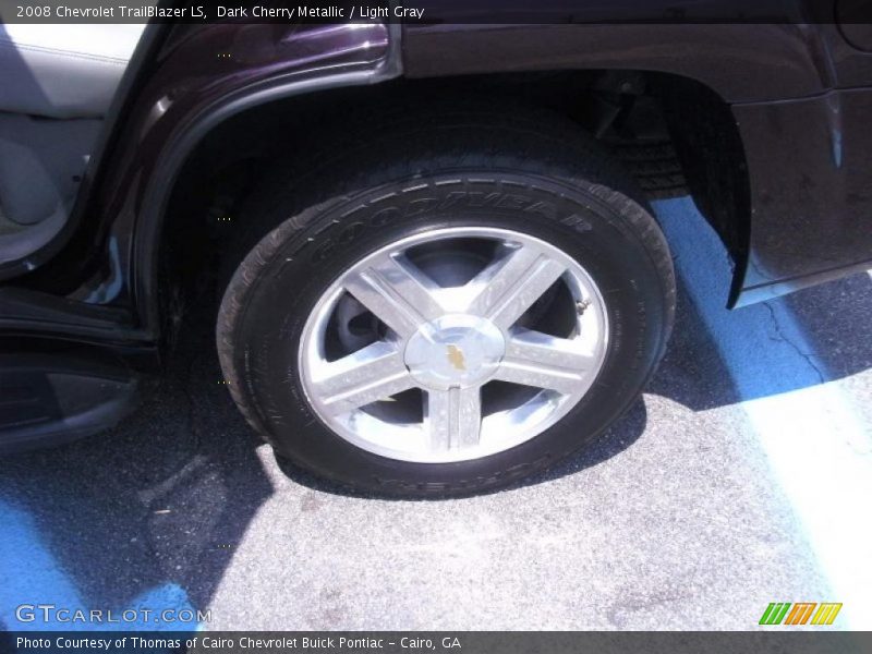 Dark Cherry Metallic / Light Gray 2008 Chevrolet TrailBlazer LS