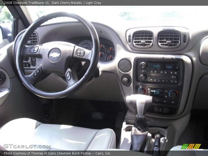 Dark Cherry Metallic / Light Gray 2008 Chevrolet TrailBlazer LS
