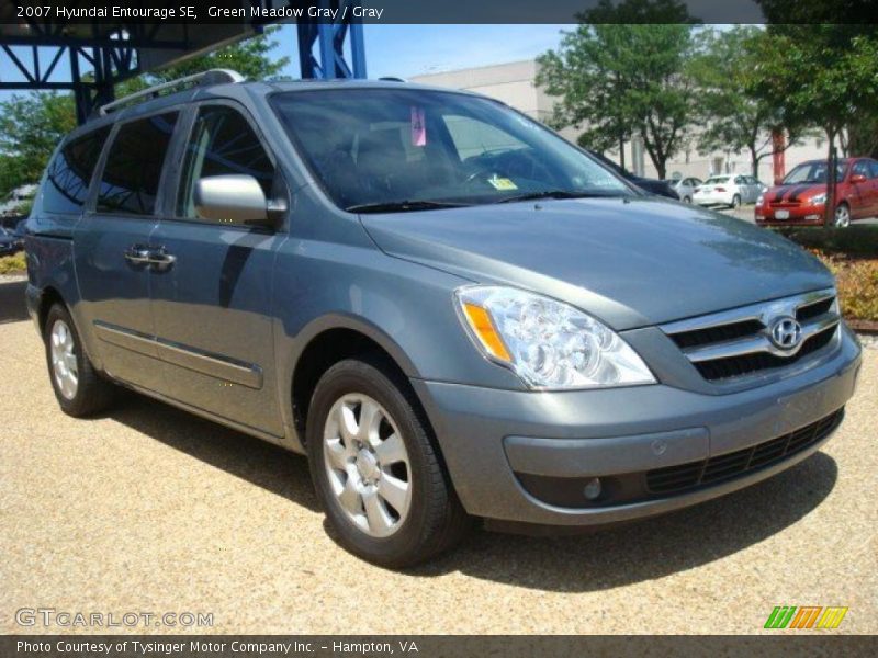 Green Meadow Gray / Gray 2007 Hyundai Entourage SE