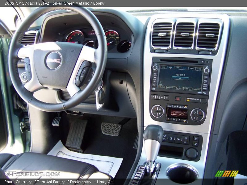 Silver Green Metallic / Ebony 2009 GMC Acadia SLT-2