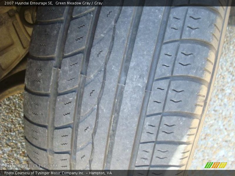 Green Meadow Gray / Gray 2007 Hyundai Entourage SE