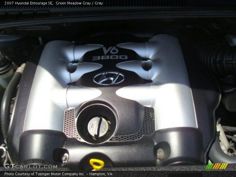 Green Meadow Gray / Gray 2007 Hyundai Entourage SE