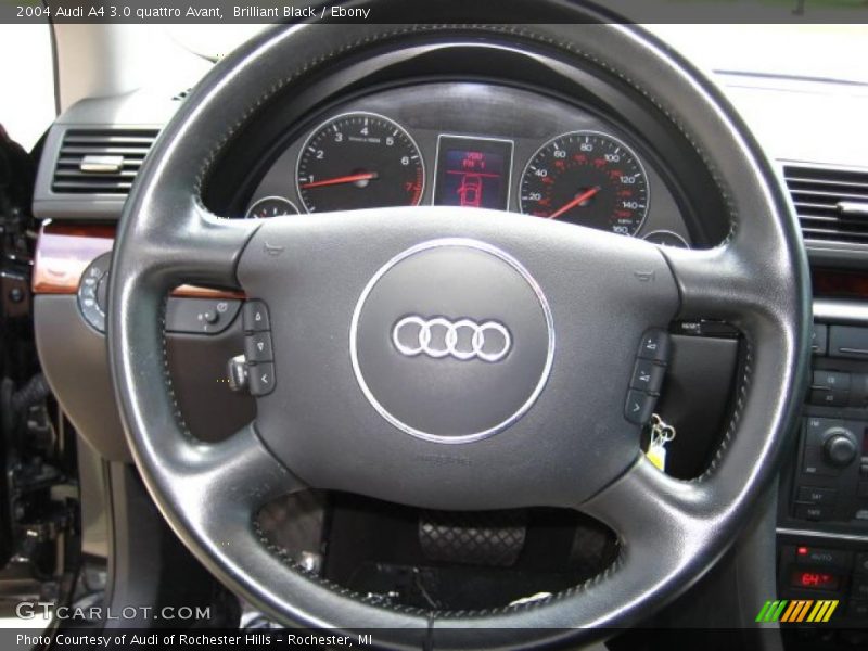 Brilliant Black / Ebony 2004 Audi A4 3.0 quattro Avant