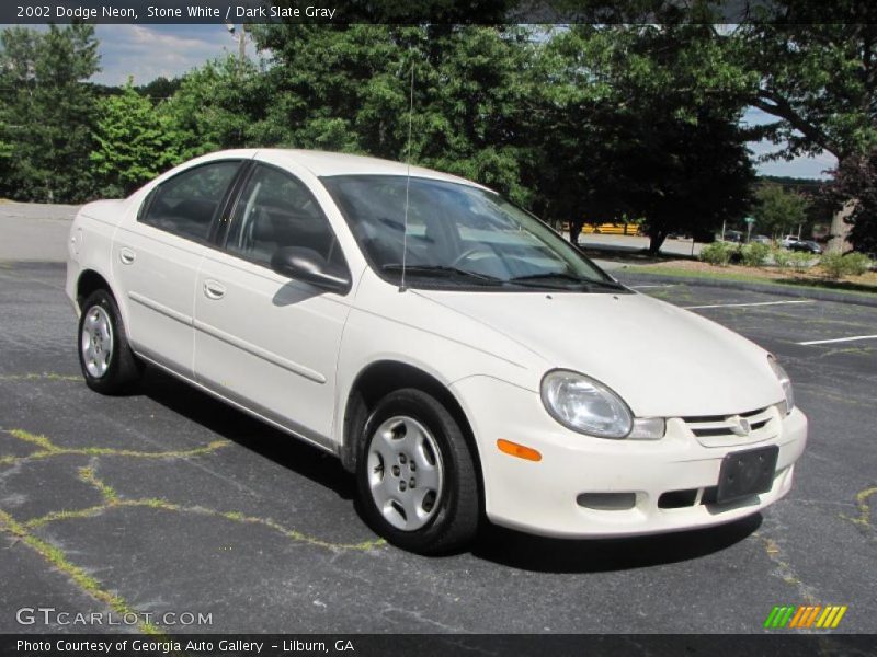 Stone White / Dark Slate Gray 2002 Dodge Neon