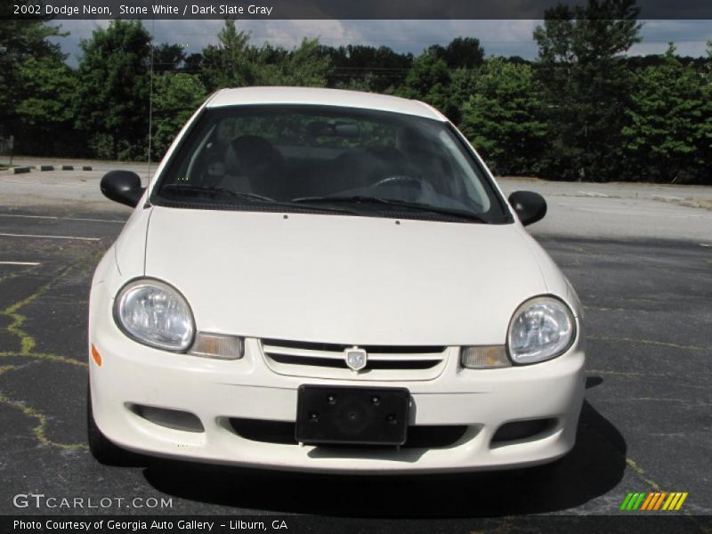 Stone White / Dark Slate Gray 2002 Dodge Neon
