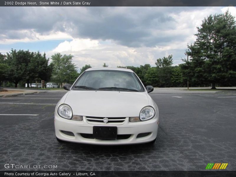 Stone White / Dark Slate Gray 2002 Dodge Neon