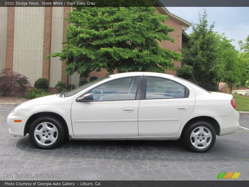 Stone White / Dark Slate Gray 2002 Dodge Neon
