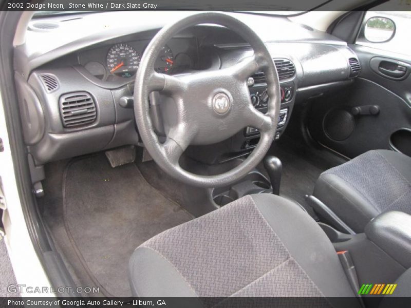 Stone White / Dark Slate Gray 2002 Dodge Neon