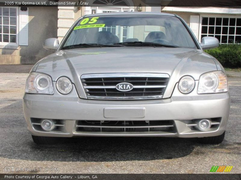 Diamond Silver / Gray 2005 Kia Optima LX V6