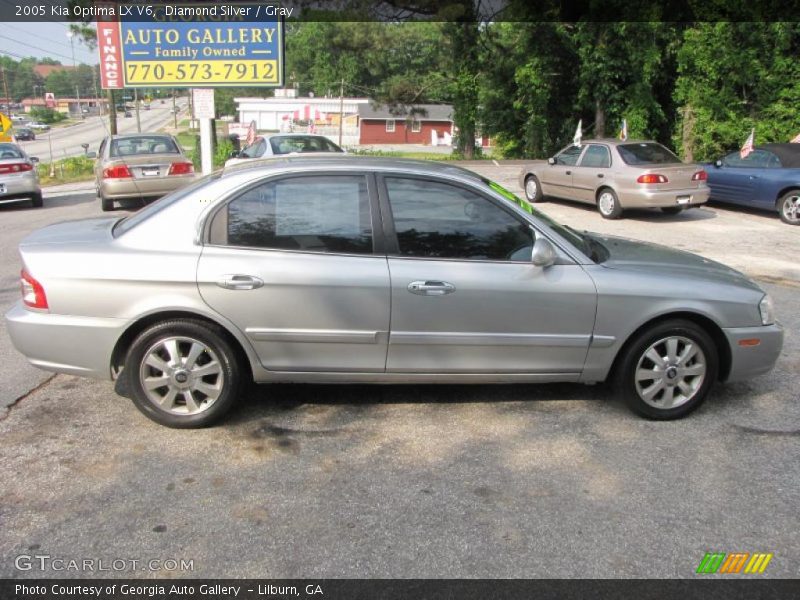 Diamond Silver / Gray 2005 Kia Optima LX V6
