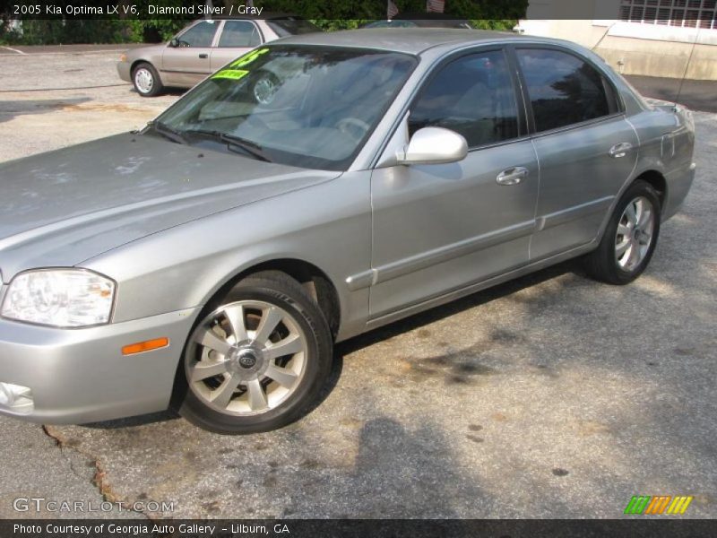 Diamond Silver / Gray 2005 Kia Optima LX V6