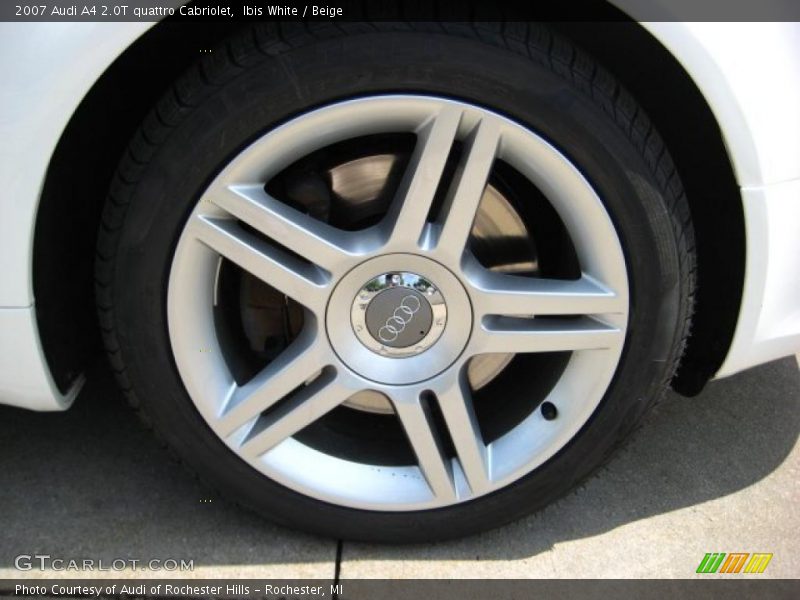 Ibis White / Beige 2007 Audi A4 2.0T quattro Cabriolet