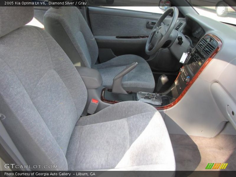 Diamond Silver / Gray 2005 Kia Optima LX V6