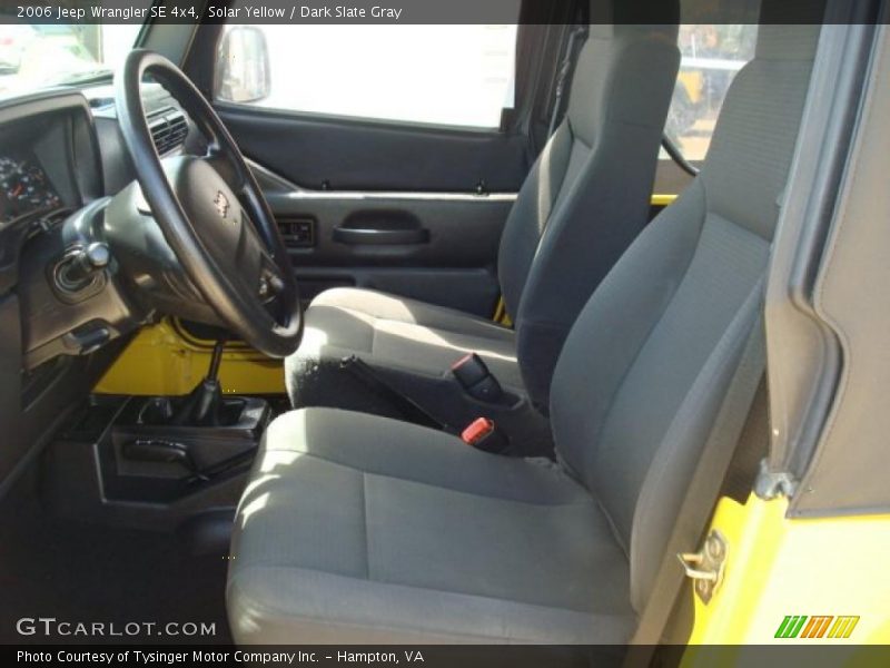 Solar Yellow / Dark Slate Gray 2006 Jeep Wrangler SE 4x4