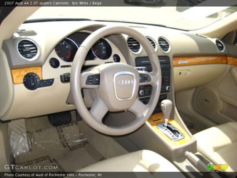 Ibis White / Beige 2007 Audi A4 2.0T quattro Cabriolet
