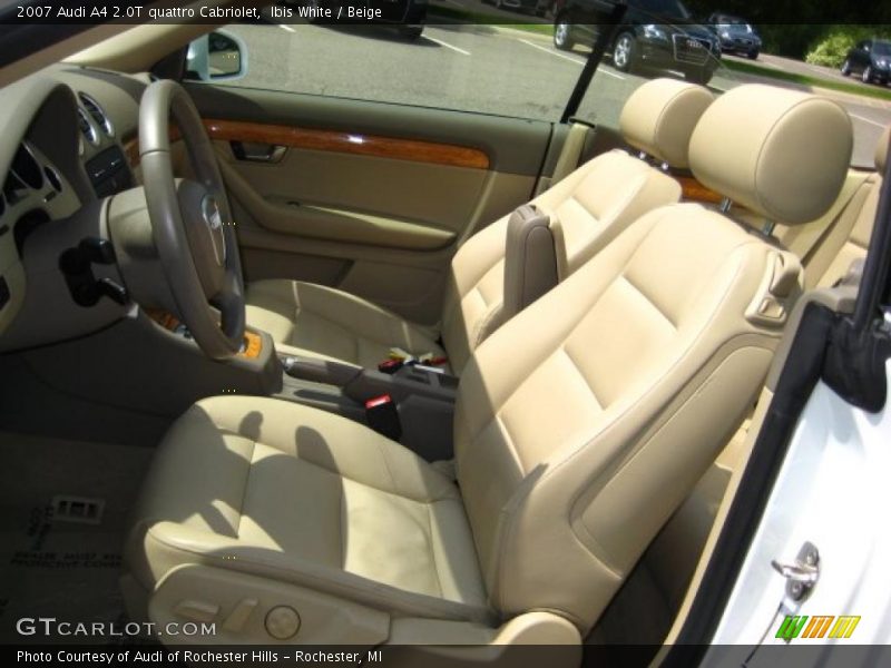 Ibis White / Beige 2007 Audi A4 2.0T quattro Cabriolet