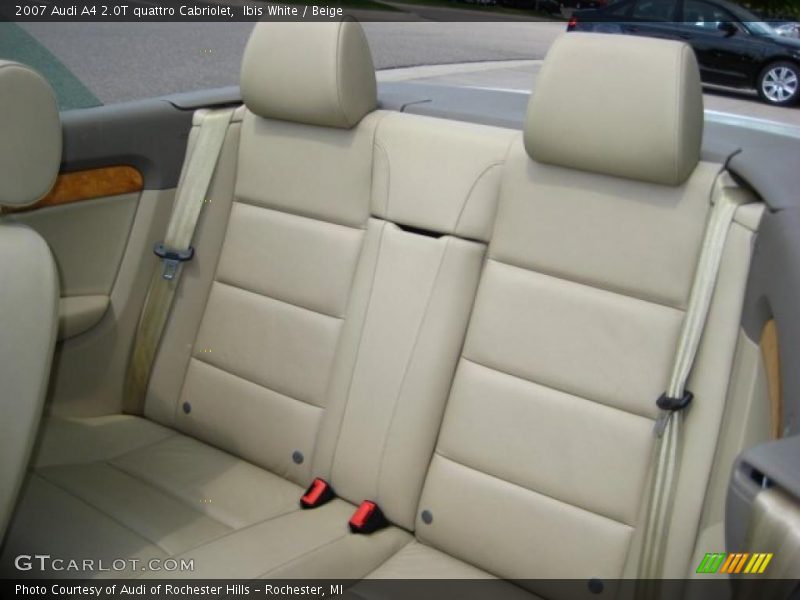 Ibis White / Beige 2007 Audi A4 2.0T quattro Cabriolet