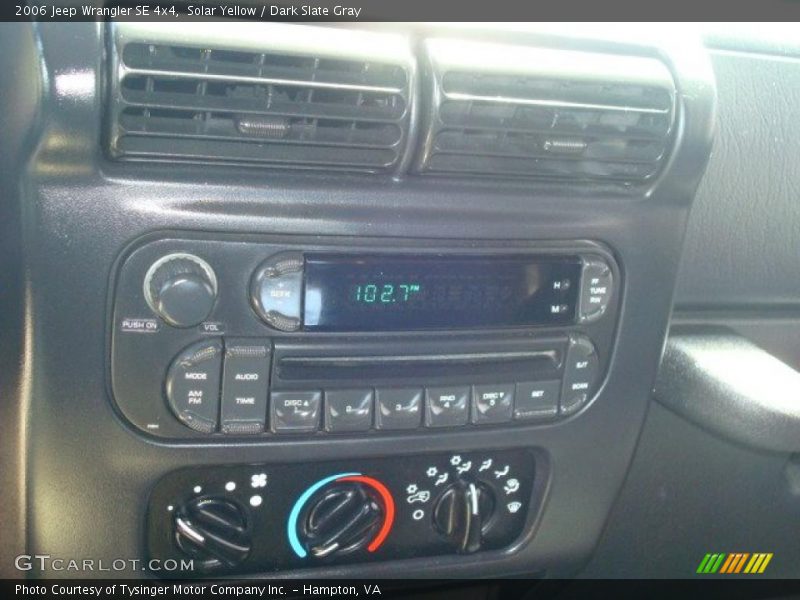 Solar Yellow / Dark Slate Gray 2006 Jeep Wrangler SE 4x4