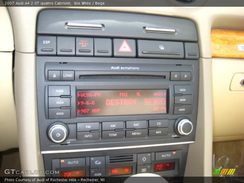 Ibis White / Beige 2007 Audi A4 2.0T quattro Cabriolet