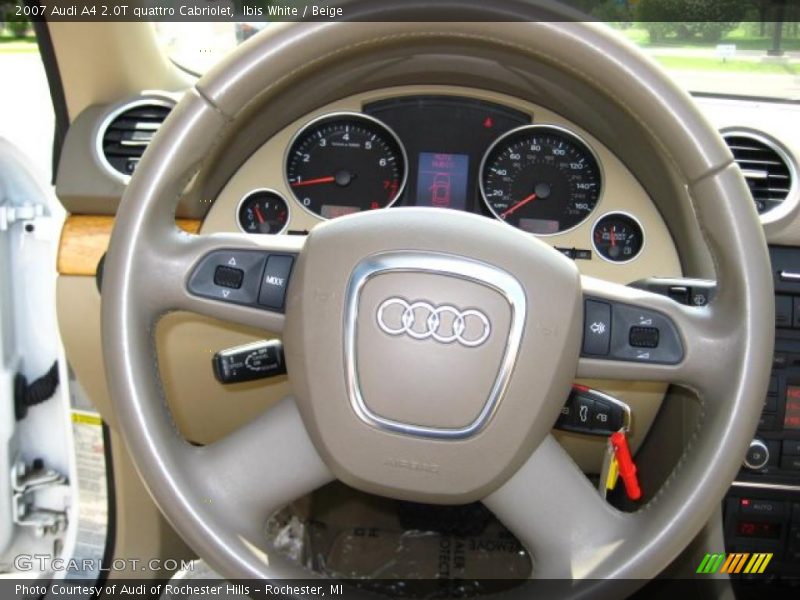 Ibis White / Beige 2007 Audi A4 2.0T quattro Cabriolet