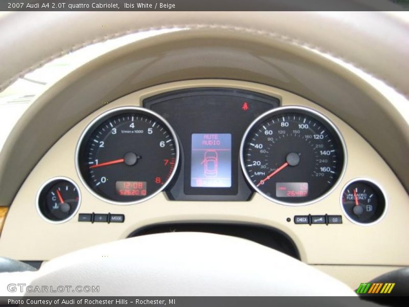 Ibis White / Beige 2007 Audi A4 2.0T quattro Cabriolet
