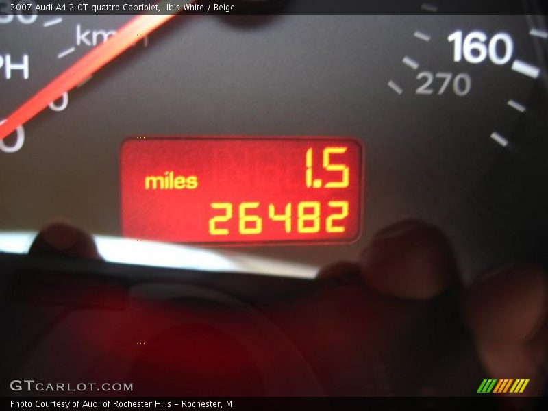 Ibis White / Beige 2007 Audi A4 2.0T quattro Cabriolet