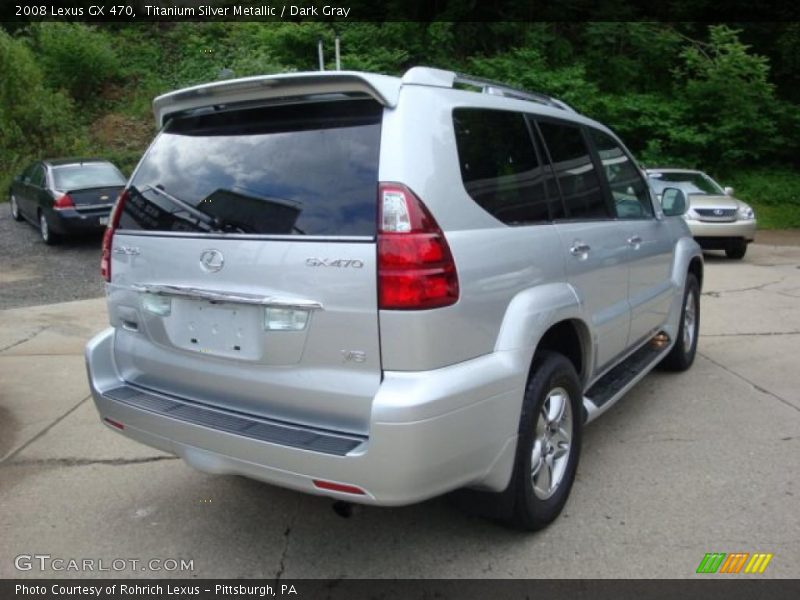 Titanium Silver Metallic / Dark Gray 2008 Lexus GX 470