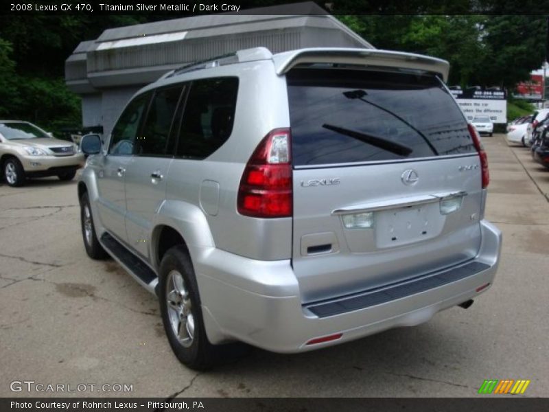 Titanium Silver Metallic / Dark Gray 2008 Lexus GX 470