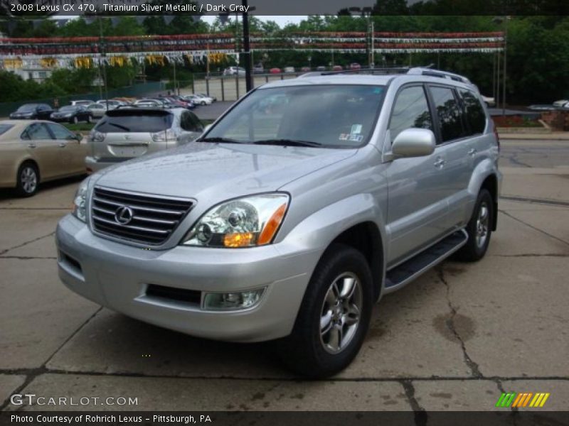 Titanium Silver Metallic / Dark Gray 2008 Lexus GX 470