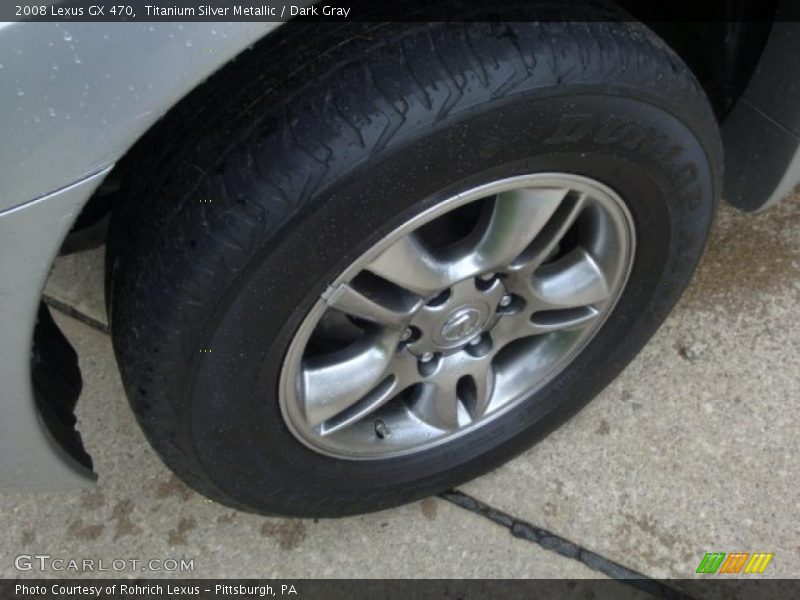 Titanium Silver Metallic / Dark Gray 2008 Lexus GX 470