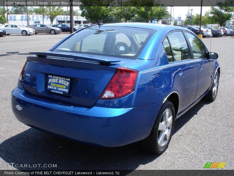Laser Blue / Beige 2006 Saturn ION 3 Sedan